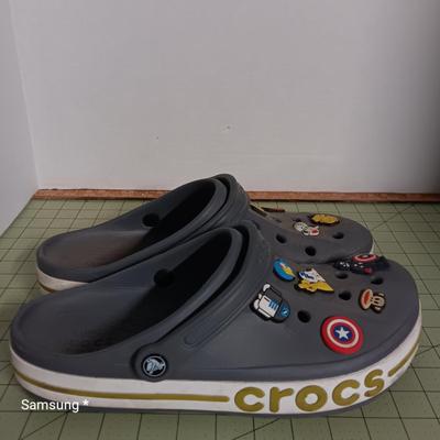 Crocs with Buttons - Size 12