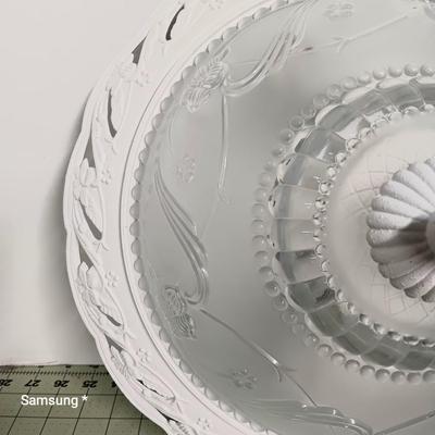 White Floral Dome Light