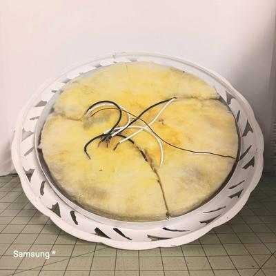 White Floral Dome Light
