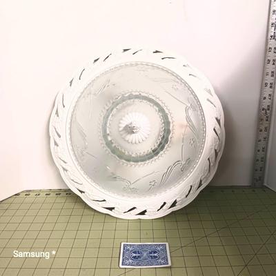 White Floral Dome Light