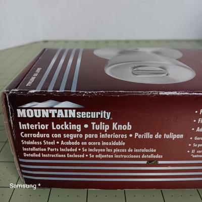 Stainless Steel Interior Locking Door Knob