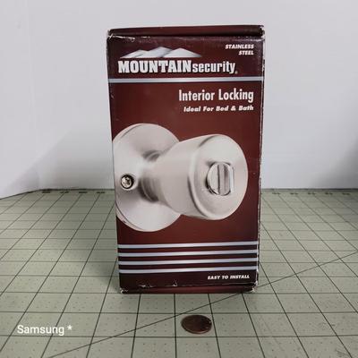 Stainless Steel Interior Locking Door Knob