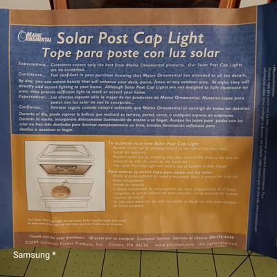 Copper Finish Post Cap Solar Lights