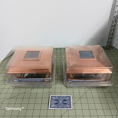 Copper Finish Post Cap Solar Lights