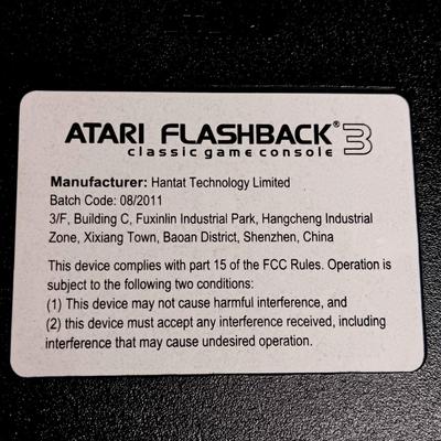 Atari Flashback 3 Classic Game Console
