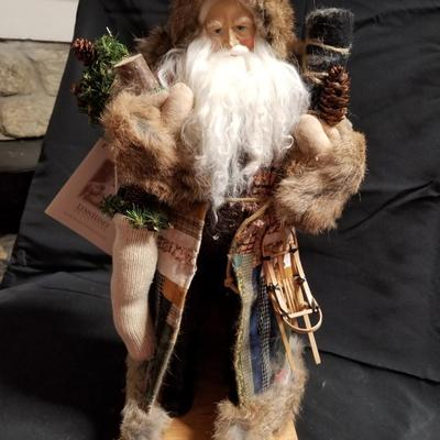 Lynn Haney Log Cabin Santa