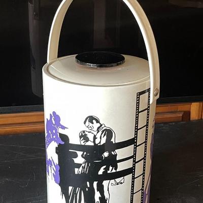 17.  MOVIE CLASSICS VINTAGE PLASTIC SIGNED ICE BUCKET CLARK GABLE GONE WITH THE WIND