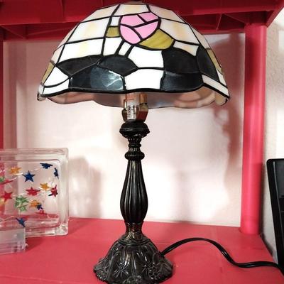 STAINED GLASS LAMP, CAROUSEL HORSE AND MORE