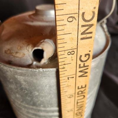 Vintage Galvanized Can