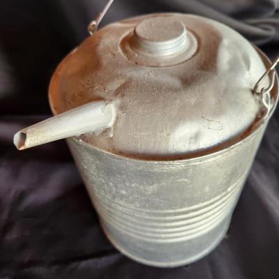 Vintage Galvanized Can