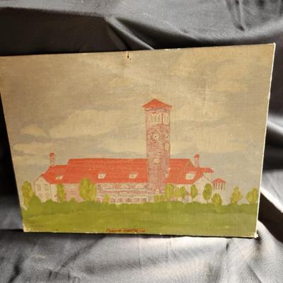 Vintage Oil on Board of Mariemont