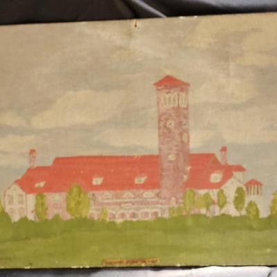 Vintage Oil on Board of Mariemont