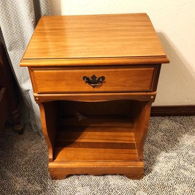 Lot #31 Colonial Style Nightstand - 1970s