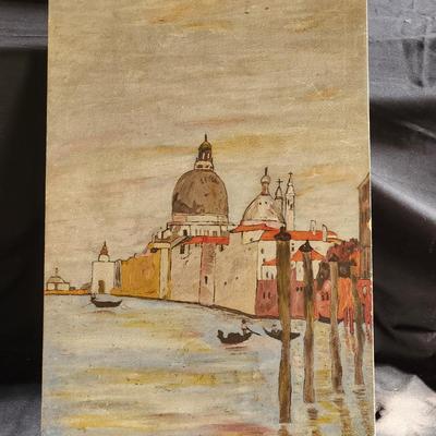 Oil on Board of Venice, Italy