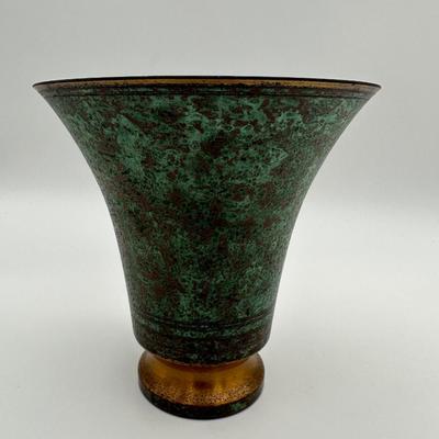 SIGNED Carl Sorensen Two (2) Bronze Vases (See Description)