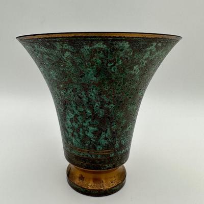 SIGNED Carl Sorensen Two (2) Bronze Vases (See Description)