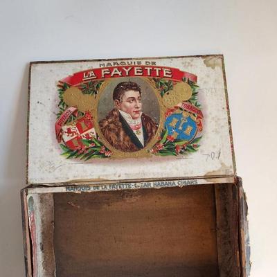 Three Vintage Boxes and a Horn