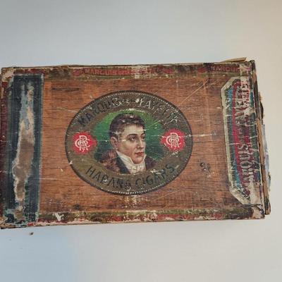 Three Vintage Boxes and a Horn