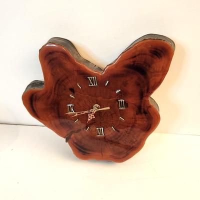 Lot #46  Cypress Knee Clock - works
