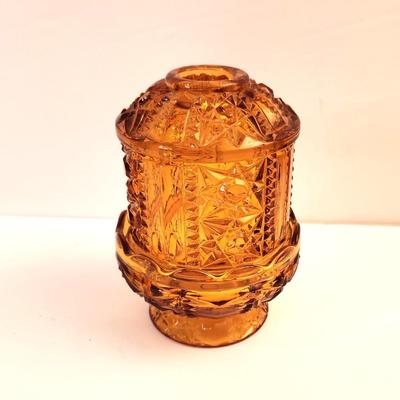 Lot #51  Vintage Indiana Glass Fairy Lamp
