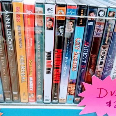 DVD's $2 each