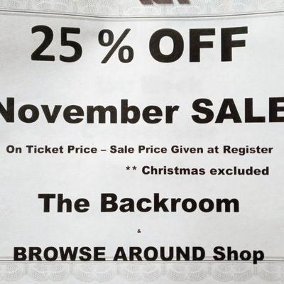 25% OFF SALE