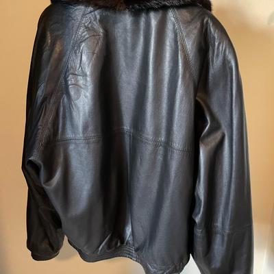 30.  VINTAGE MENS RANCH MINK REVERSIBLE BOMBER JACKET NEIMAN MARCUS SIZE L
