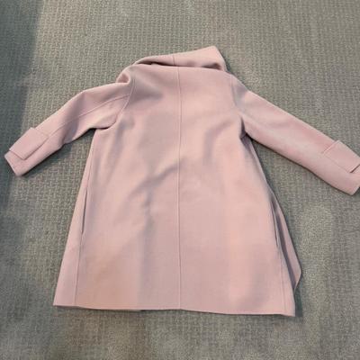 498 VINCE 100% Wool Draped Collar Coat