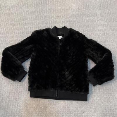 501 Ladies Neiman Marcus Faux Fur Bomber Style Jacket