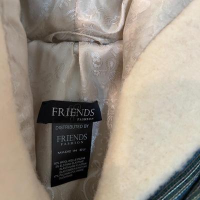 502 Ladies FRIENDS Wool Ivory Jacket with Hood