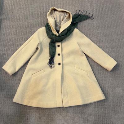 502 Ladies FRIENDS Wool Ivory Jacket with Hood