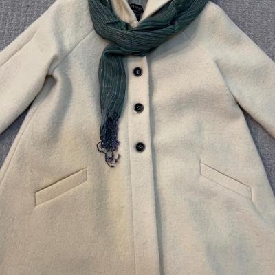 502 Ladies FRIENDS Wool Ivory Jacket with Hood