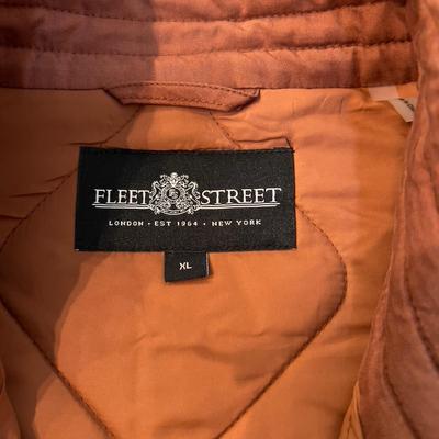 503 Burnt Umber Quilted "FLEET STREET" Button Up Quilted Jacket