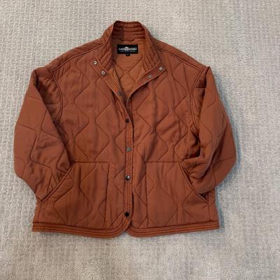 503 Burnt Umber Quilted "FLEET STREET" Button Up Quilted Jacket