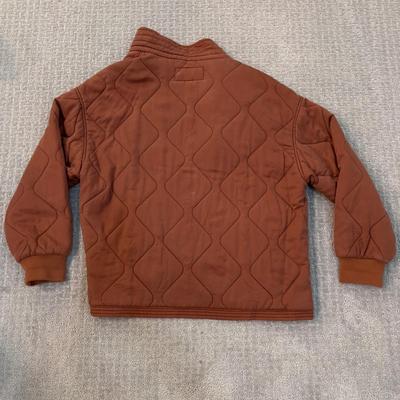 503 Burnt Umber Quilted "FLEET STREET" Button Up Quilted Jacket