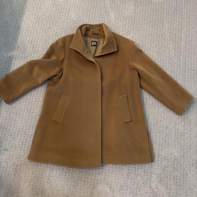 504 Brown CINZIA ROCHA 100% Virgin Wool 3/4 Length Jacket