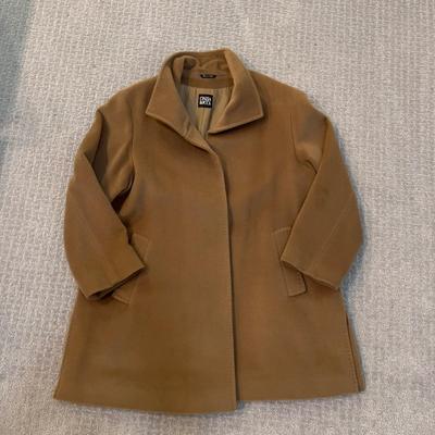 504 Brown CINZIA ROCHA 100% Virgin Wool 3/4 Length Jacket