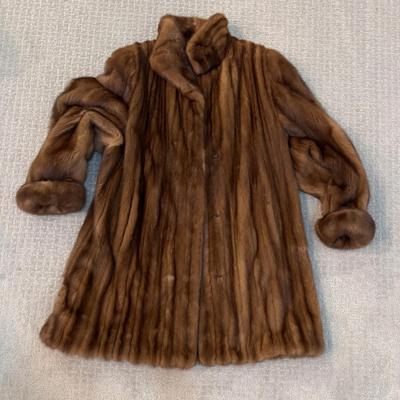 505 Ladies Mahogany Brown Miller Bros. Mink Coat