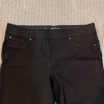 508 Two Pairs of Slim Factor by INVESTMENTS Slim Straight Pull On Jeans