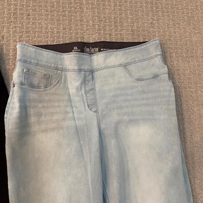 508 Two Pairs of Slim Factor by INVESTMENTS Slim Straight Pull On Jeans