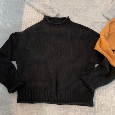 514 Three Crop Top Sweaters, Leith, Zesica, Pink Rose