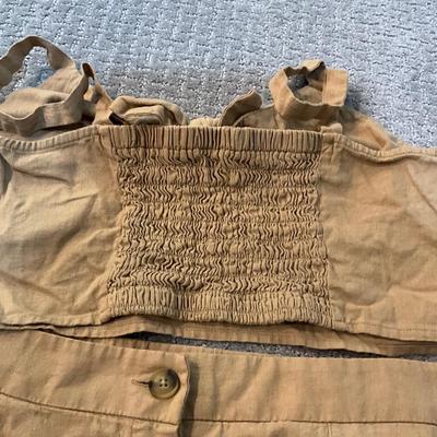 524 Universal Thread Mixed Cotton Linen Blend 2pc Set