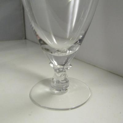 Vintage Fostoria Platinum Rim Iced Tea Goblets- 'Wedding Ring' Pattern- 7 Pieces