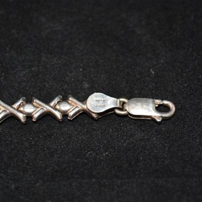 925 Sterling Silver Bracelet 7â€, 6.3g