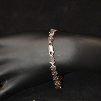 925 Sterling Silver Bracelet 7â€, 6.3g