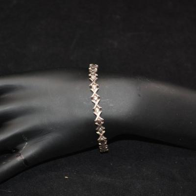 925 Sterling Silver Bracelet 7â€, 6.3g