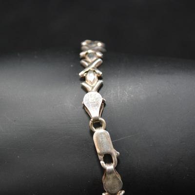 925 Sterling Silver Bracelet 7â€, 6.3g