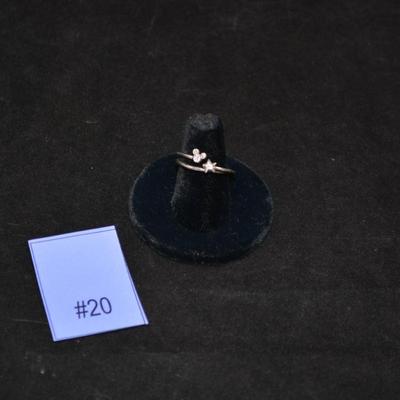 925 Sterling Silver DISNEY Ring Size 8, 2.2g