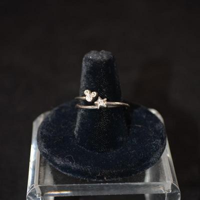 925 Sterling Silver DISNEY Ring Size 8, 2.2g