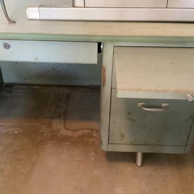 Cole Made in the USA Tanker Metal Desk, 6 drawers, 6'L 28"H 35"depth